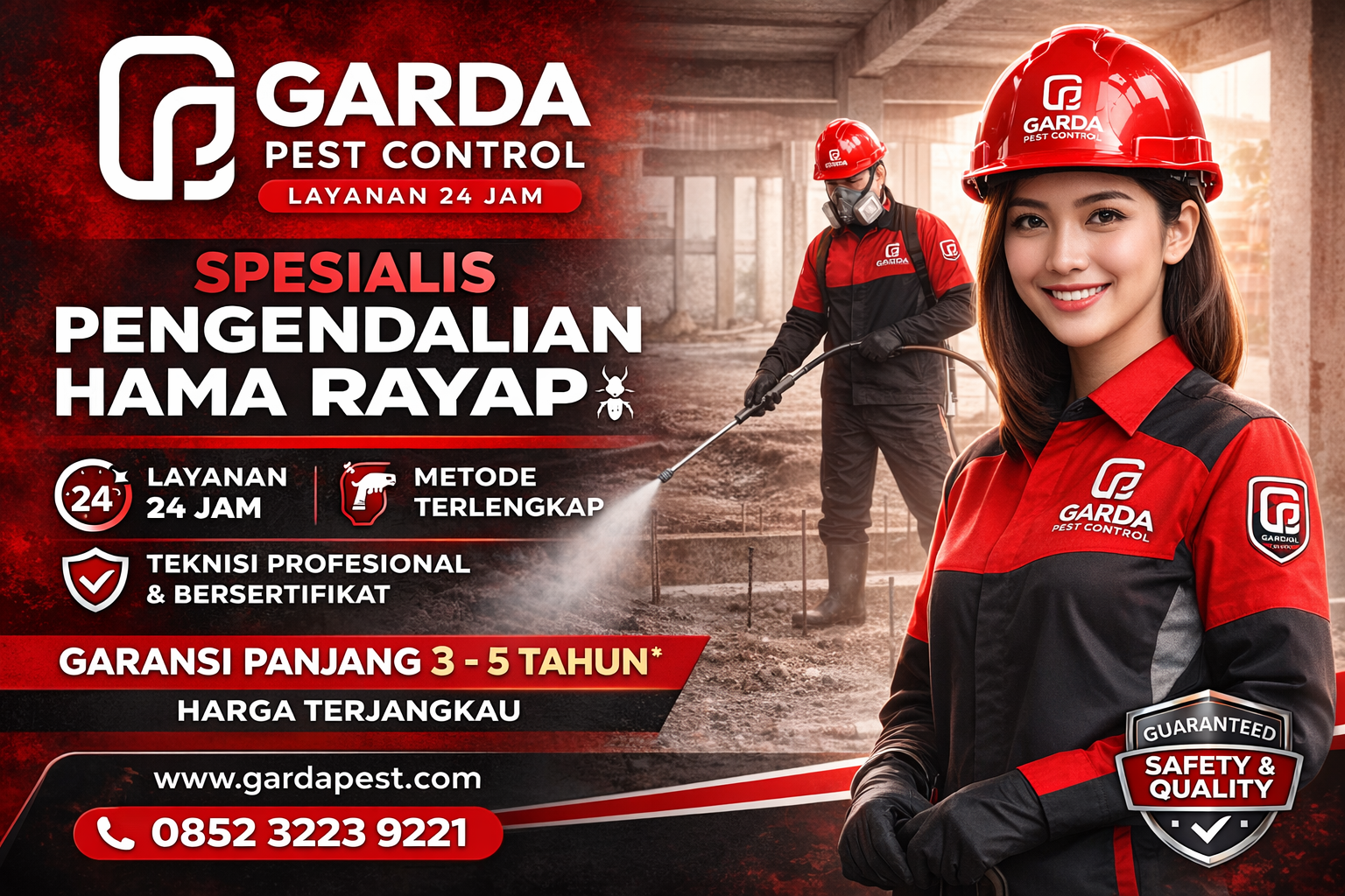 Jasa Semprot Anti Rayap Ditangani Ahli