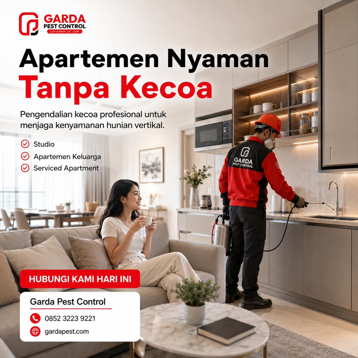 Jasa Pembasmi Kecoa di Apartemen Jogja