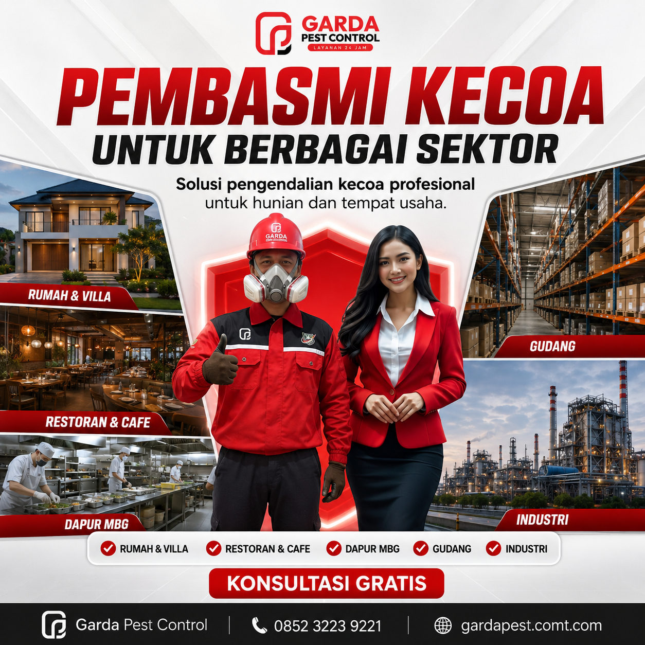 Jasa Pembasmi Kecoa di Jogja: untuk Rumah dan Tempat Usaha