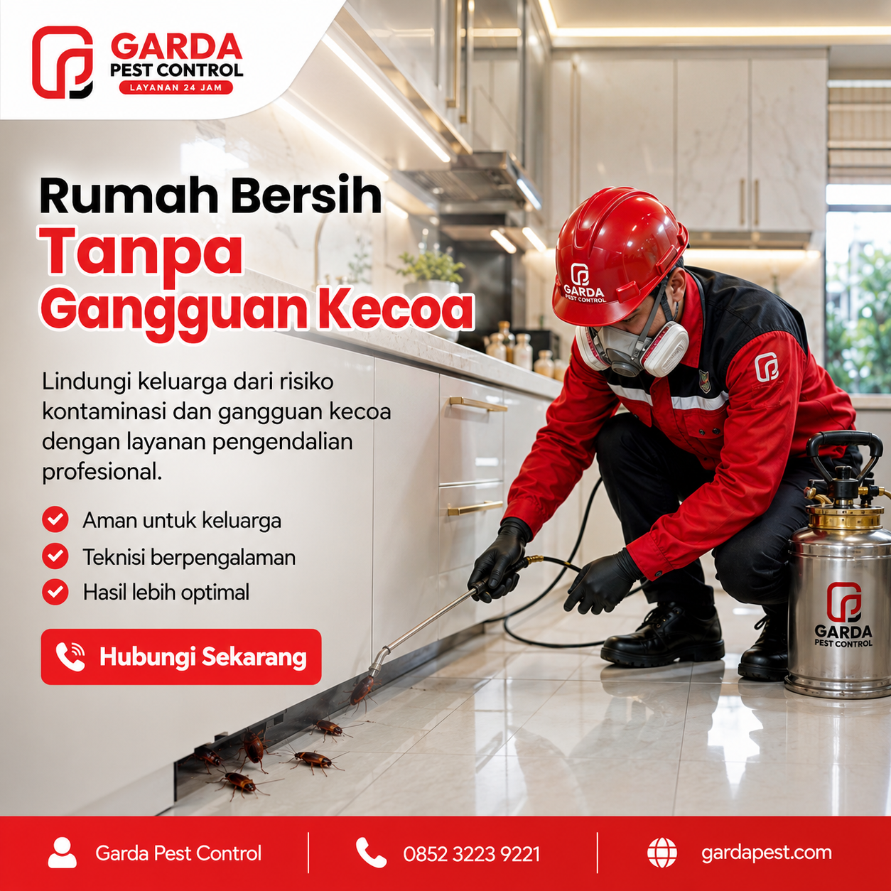 Pembasmi Kecoa Kota Malang untuk Rumah, Resto & Apartemen