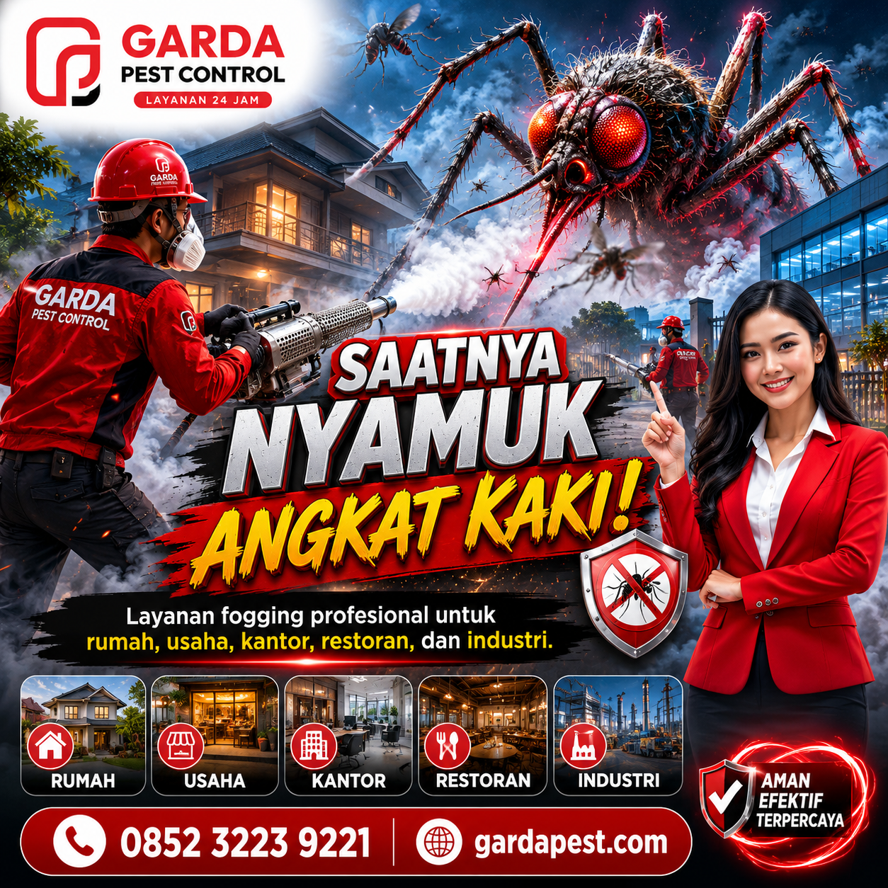 Jasa Fogging Nyamuk Chikungunya di Pemalang Asap Lebih Tebal