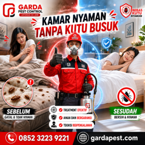 Basmi Tuntas Kutu Kasur: Mengapa Jasa Pembasmi Kutu Kasur di Solo dari Garda Pest Control Pilihan Tepat