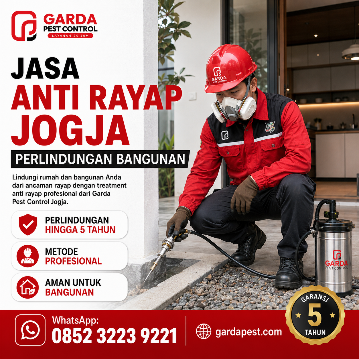 Jasa Basmi Rayap Jogja Garansi Resmi untuk Perlindungan Bangunan
