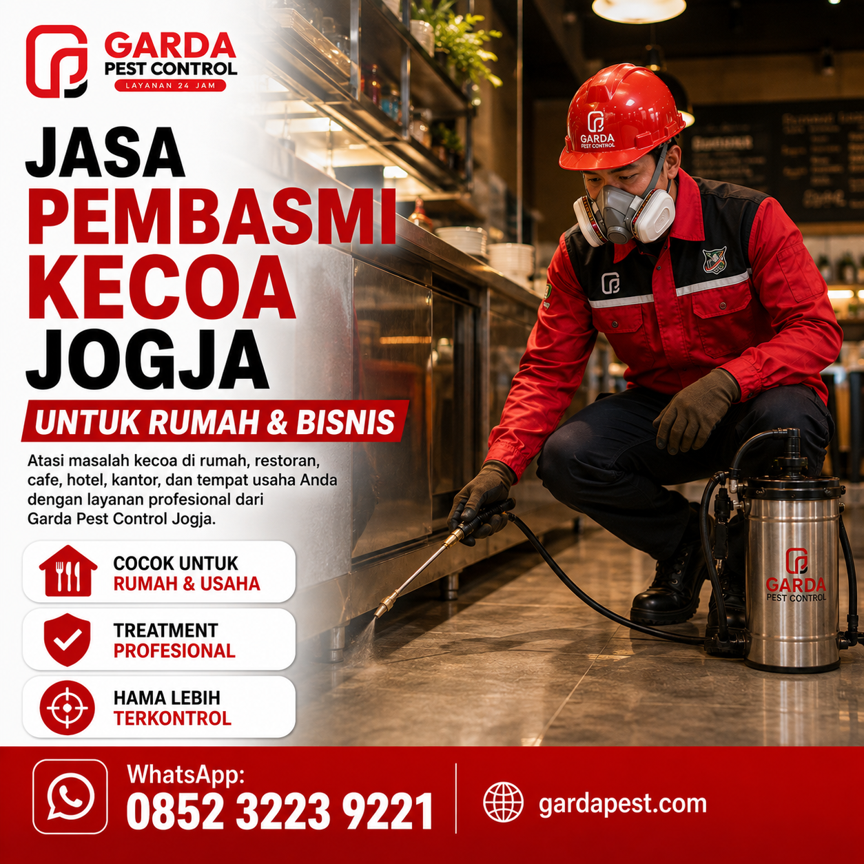 jasa pest control untuk hotel dan restoran di jogja