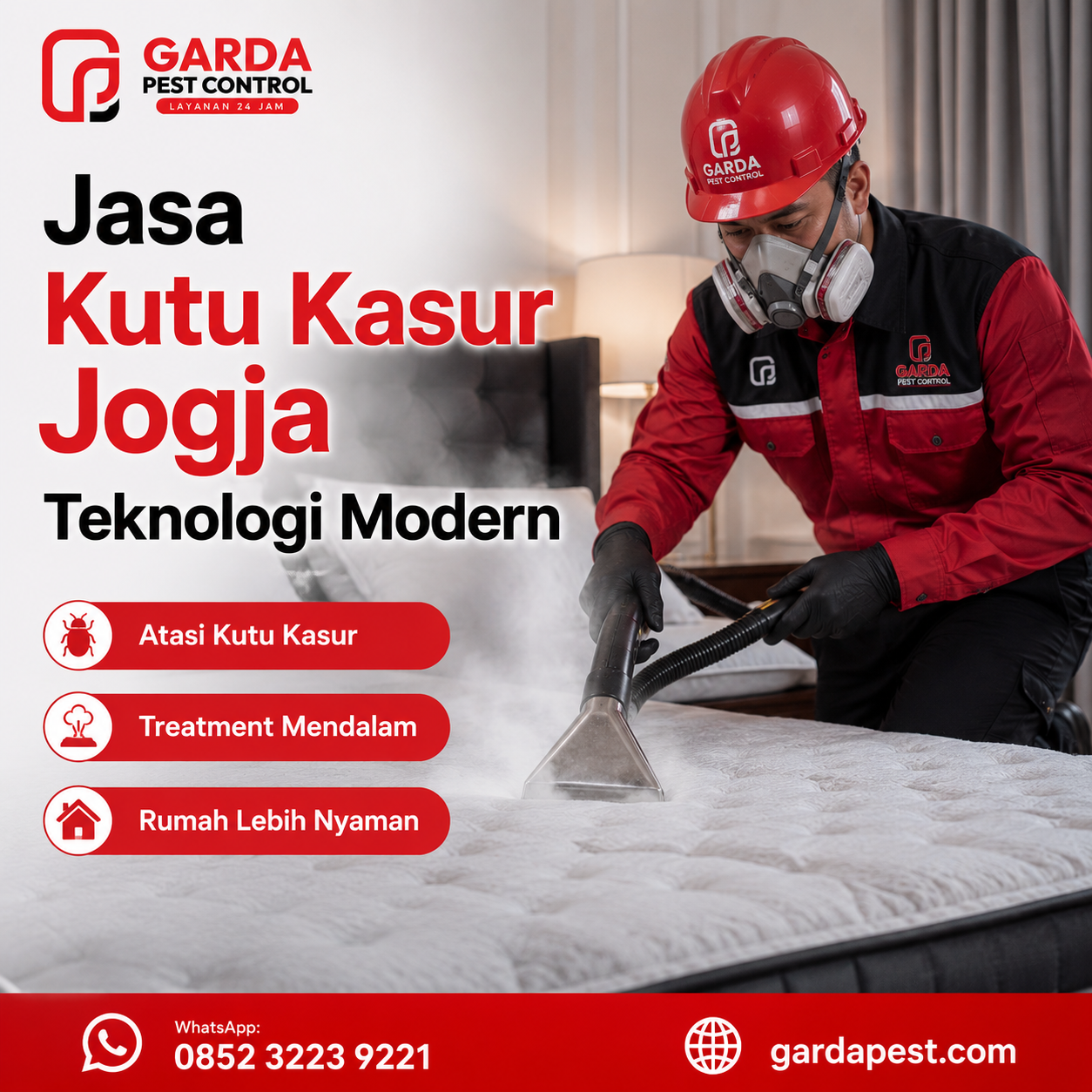 Jasa Semprot Kutu Kasur Kos Jogja Tuntas - Garda Pest
