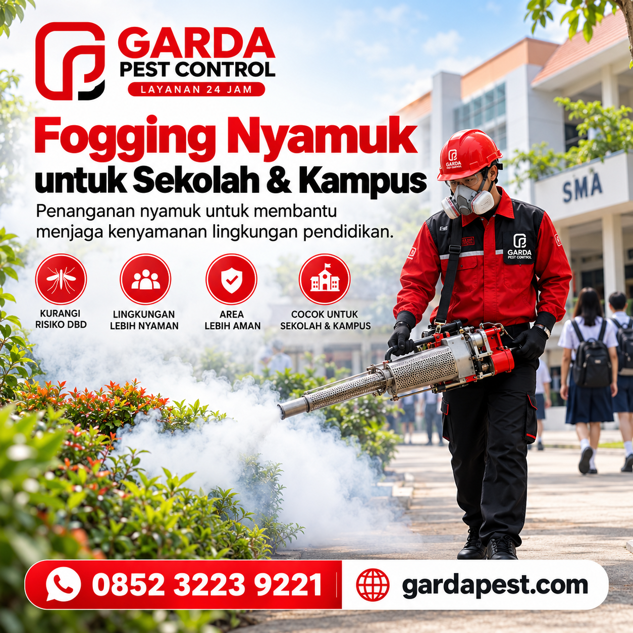 Jasa Fogging Murah di Solo Basmi Nyamuk Harga Mulai 25K/Rumah (Masal)