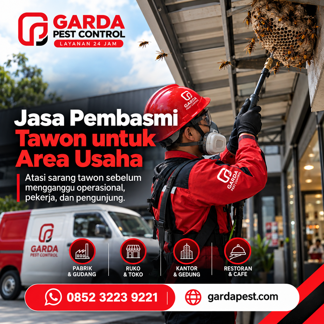 Jasa Pembasmi Tawon di Malang Aman dan Cepat
