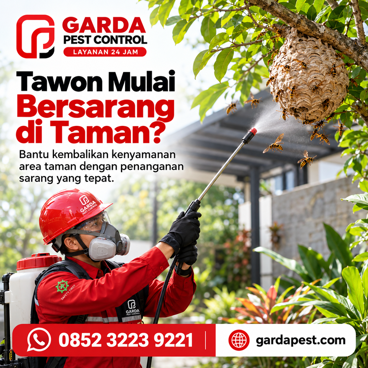 Jasa Pembasmi Tawon di Wonosari Gunungkidul Jogja